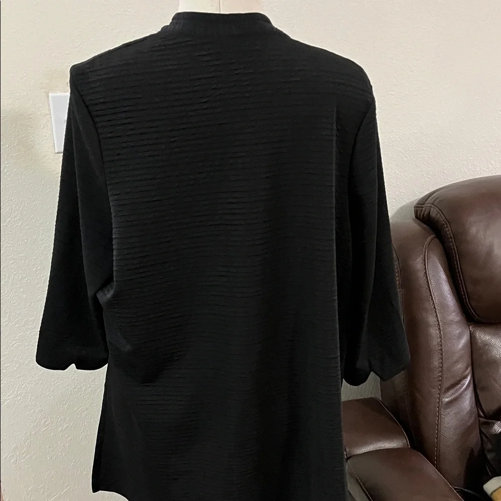 Chic Black Women's Cardigan - Picture 6 of 7